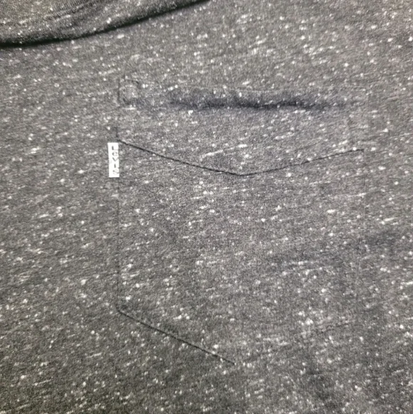 Levi's Men's SS Sunset Pocket T-shirt Medium Black Speckled Classic Comfy - Picture 4 of 5